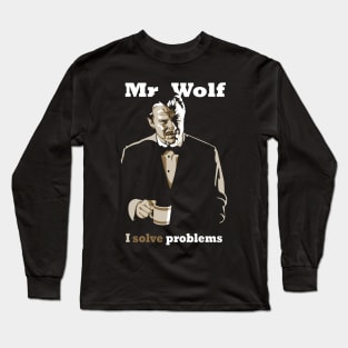 Mr. Wolf - I Solve Problems (Pulp Fiction) Long Sleeve T-Shirt